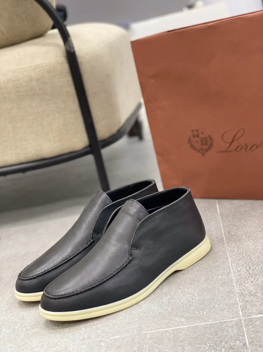 Loro Piana Open Walk Ankle Boots Black Loro Piana Open Walk Ankle Boots Black