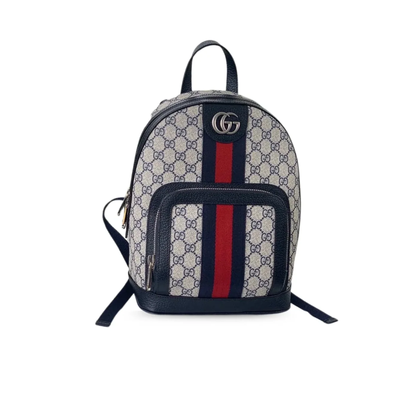 Gucci Ophidia GG Mini Bag Beige And Blue GG Supreme Canvas /