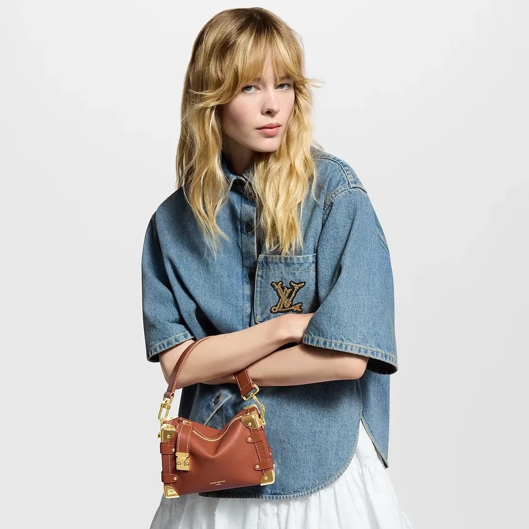 Louis Vuitton Side Trunk PM Shoulder Bag in Cognac Gold Hardware