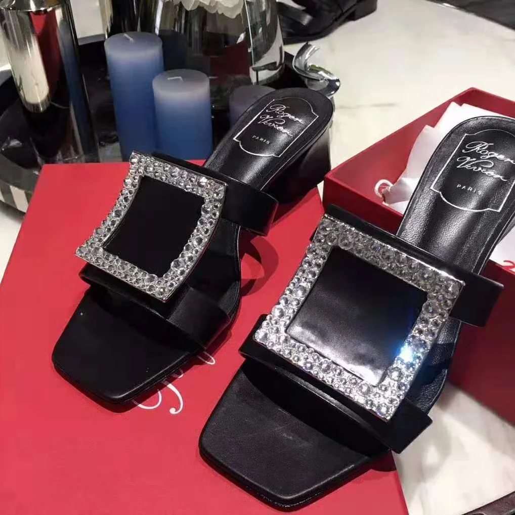 Roger Vivier Bikiviv' Strass Mules for Women in Black