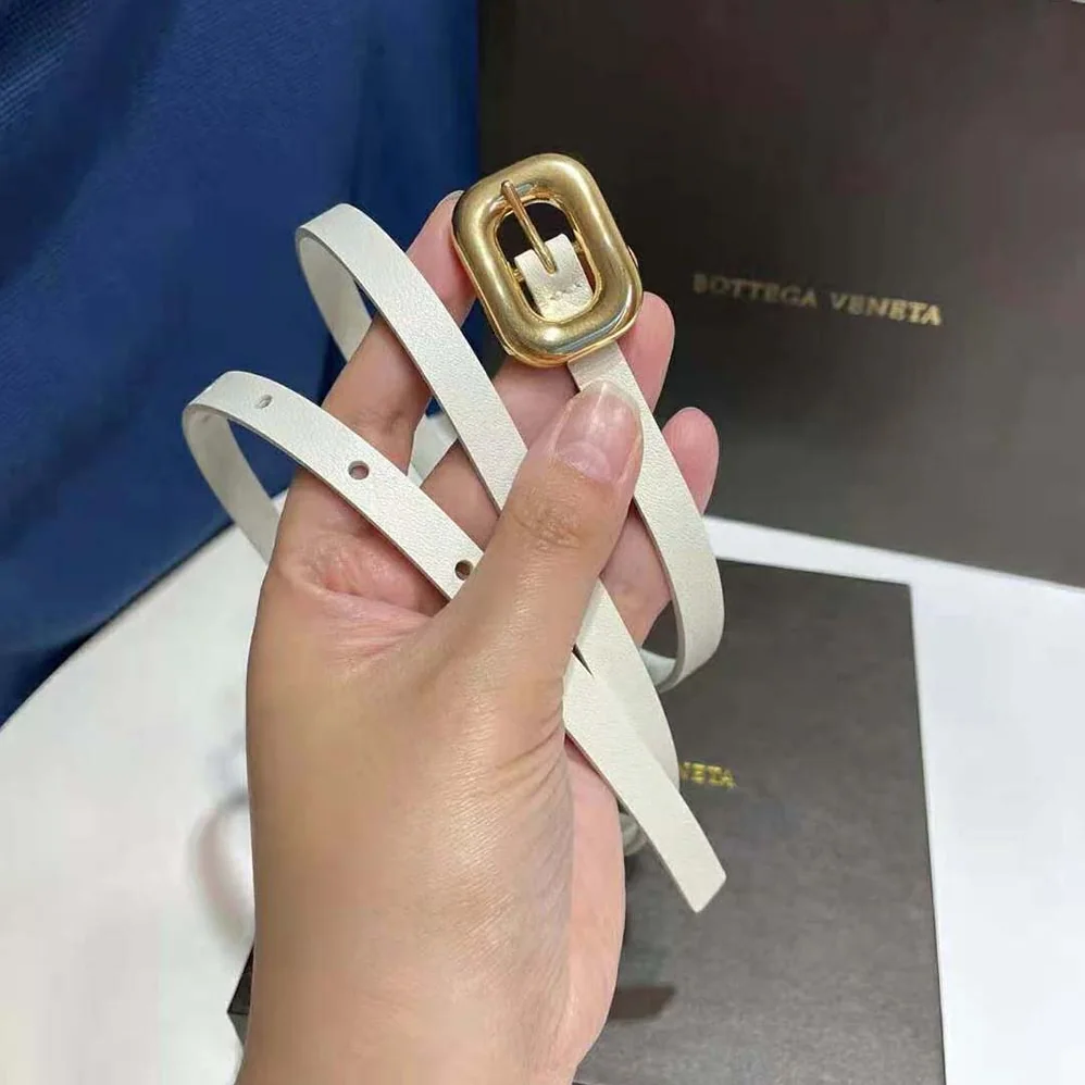 Bottega Veneta Chain Link Belt for Women in White