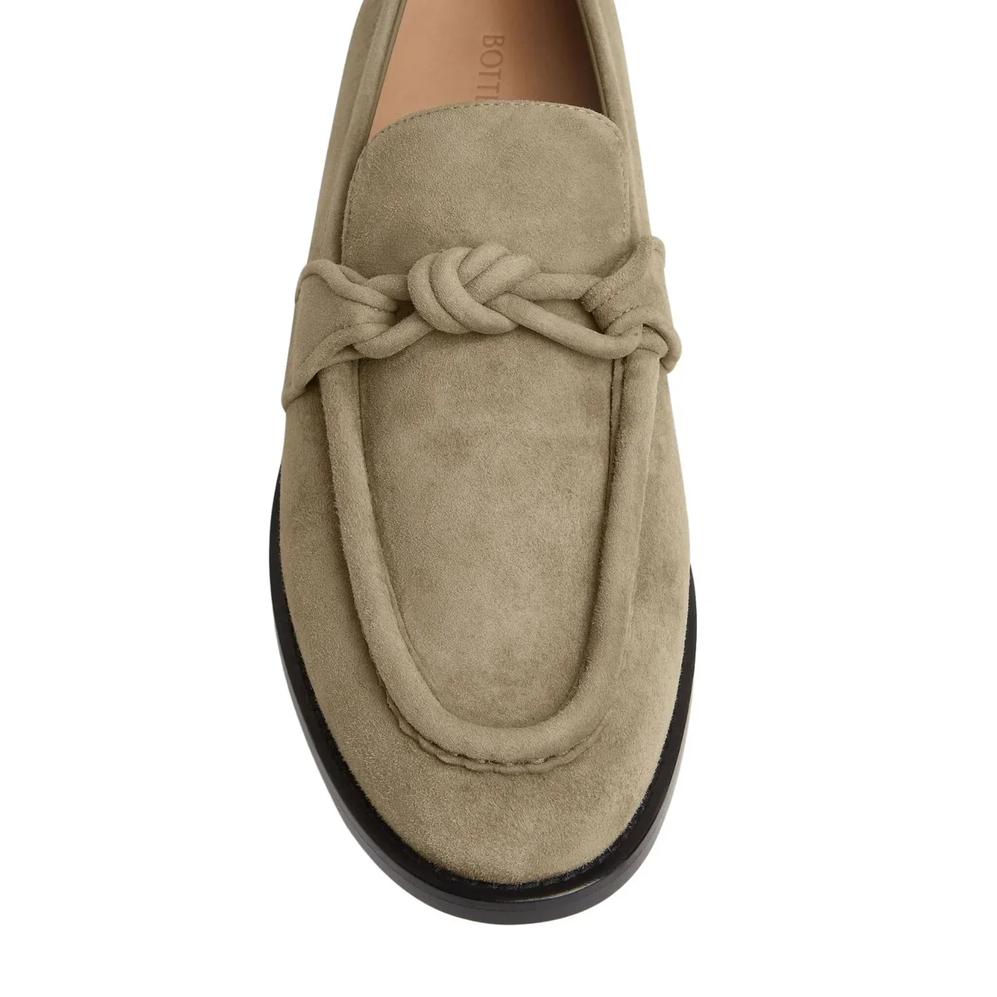 Bottega Veneta Astaire Suede Loafer Taupe