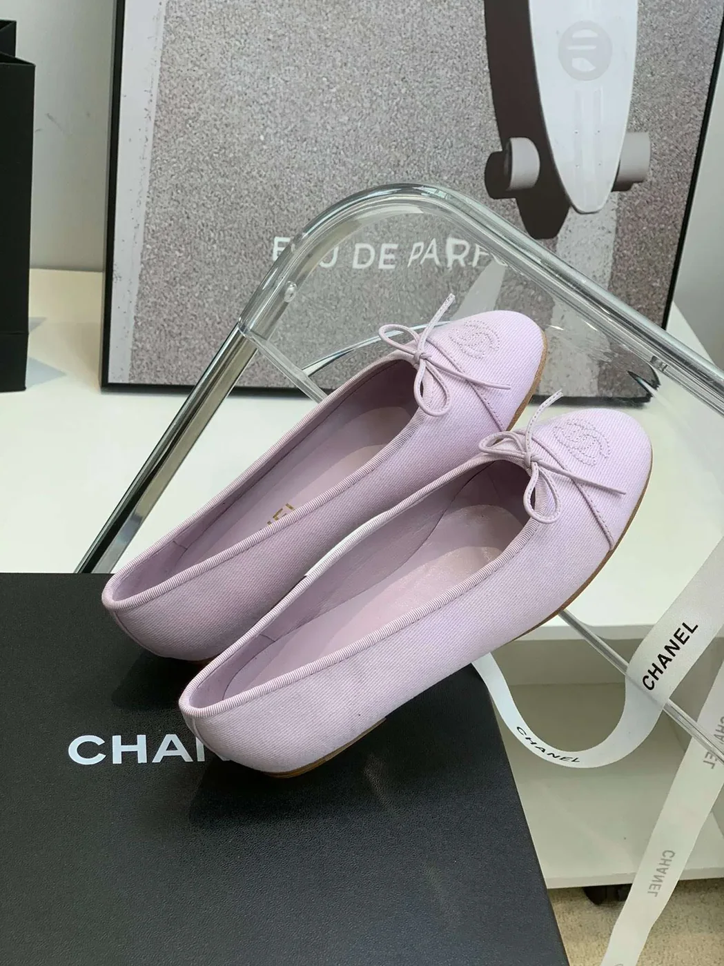 Chanel Ballet Flats Purple Chanel Ballet Flats Purple