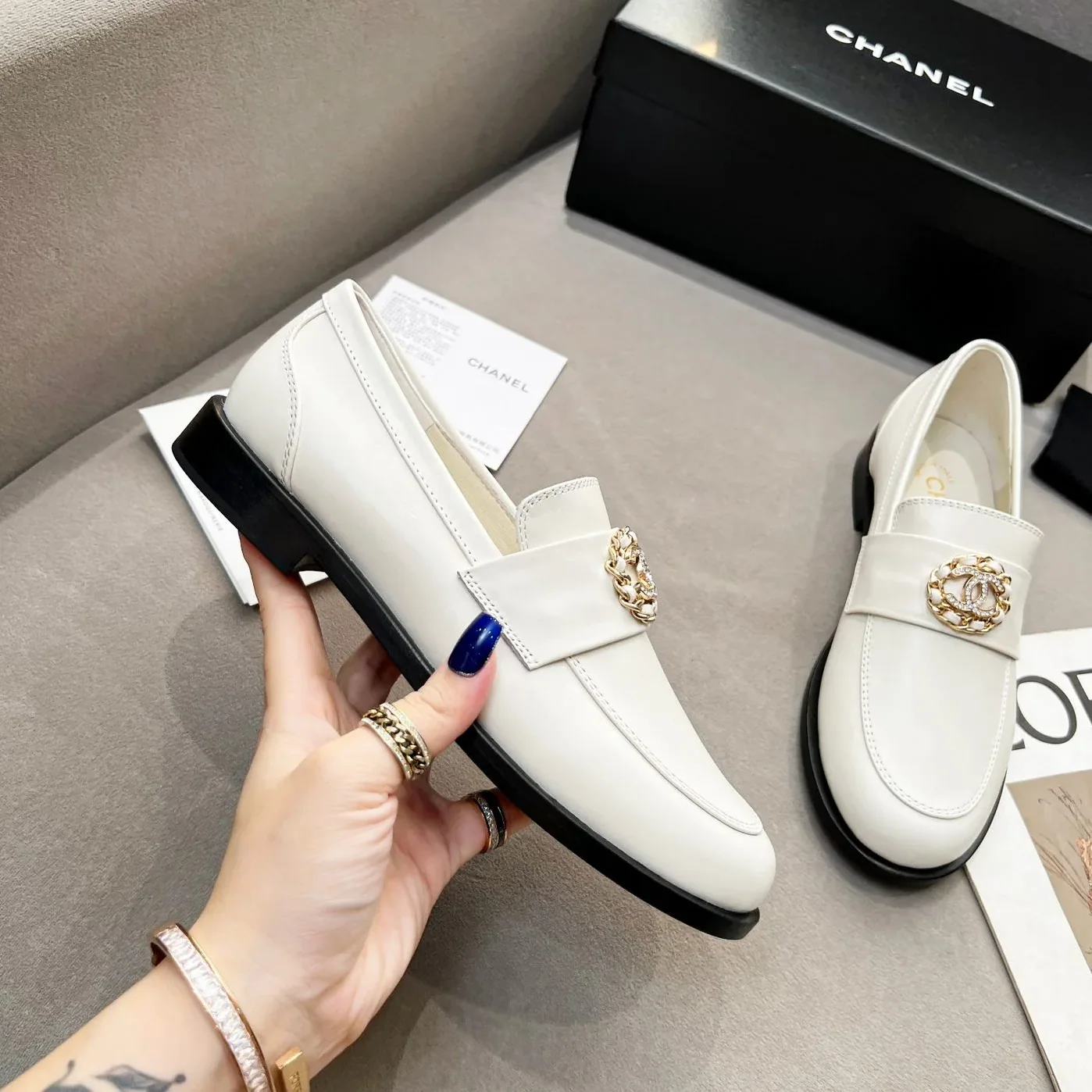 Chanel Loafers White for Women Chanel Loafers White for Women