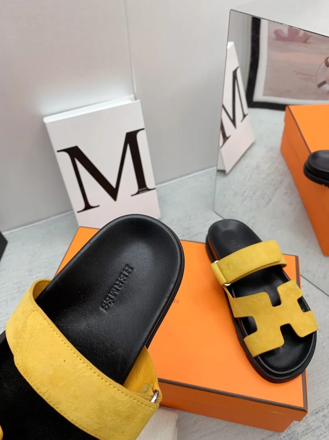 Hermes Chypre Sandal Yellow Hermes Chypre Sandal Yellow
