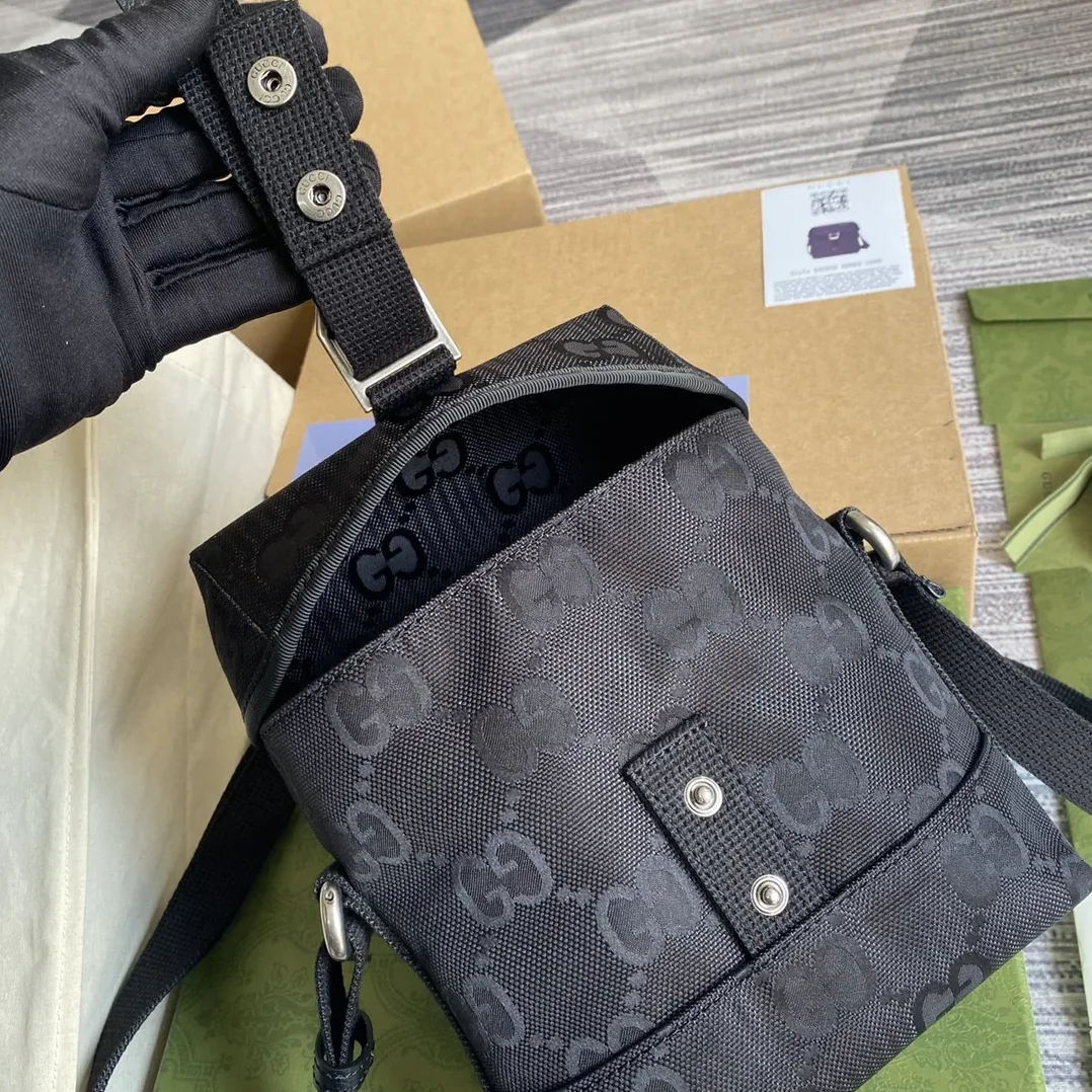 Gucci Off The Grid Messenger Bag Black GG ECONYL® / GG H9HKN