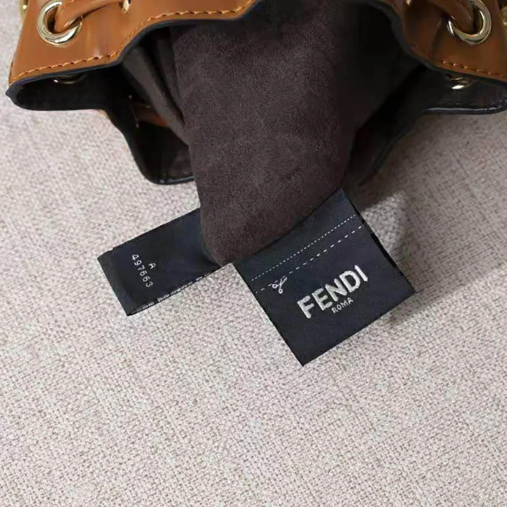 Fendi Mon Tresor Leather Mini Bag for Women in Brown