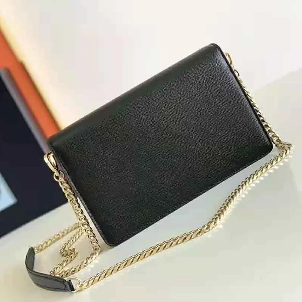 Prada Saffiano Leather Shoulder Bag for Women in Black Prada Saffiano Leather Shoulder Bag for Women in Black