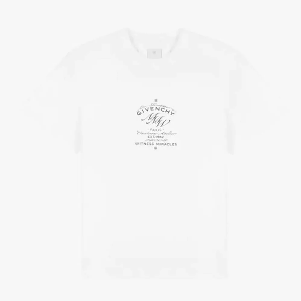 Givenchy GIVENCHY MMW Printed Slim Fit T-shirt for Men in White