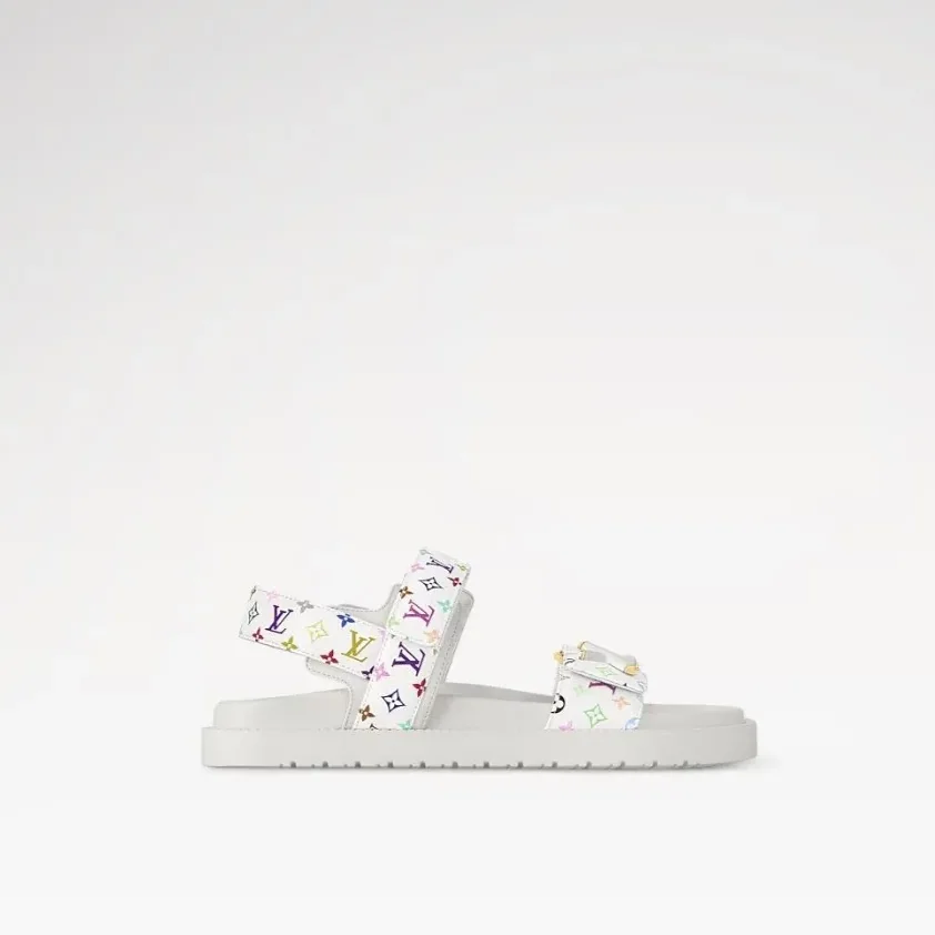 Louis Vuitton LV x TM LV Sunset Flat Comfort Sandal White 1AGXEQ