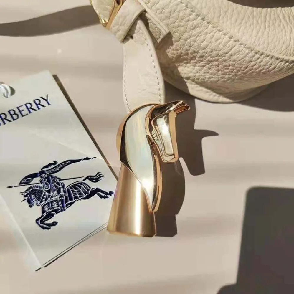 Burberry Chess Satchel for Women in White Burberry Chess Satchel for Women in White