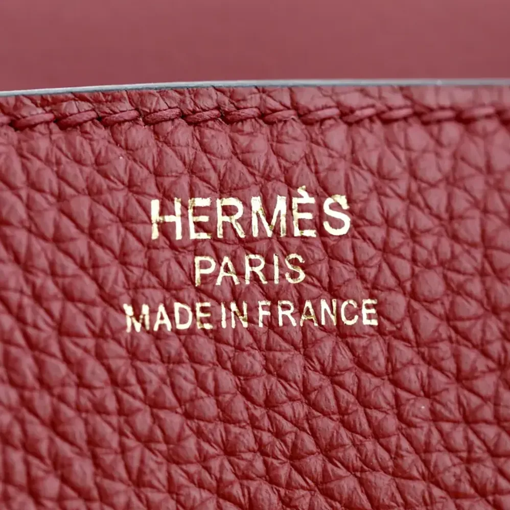 Hermes Birkin 30 Bag in Epsom Leather with Gold Hardware in Red/Gold