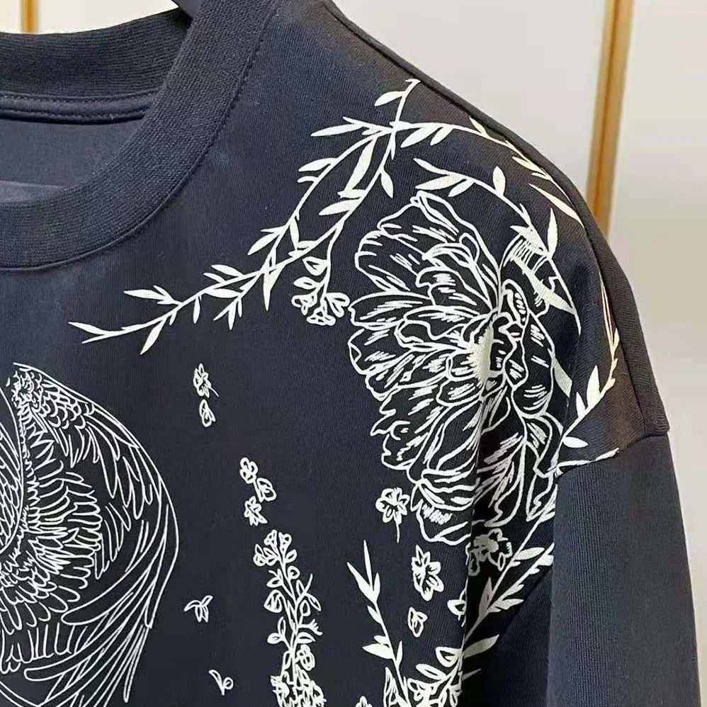 Givenchy Gothic Printed T-Shirt for Men in Black Givenchy Gothic Printed T-Shirt for Men in Black