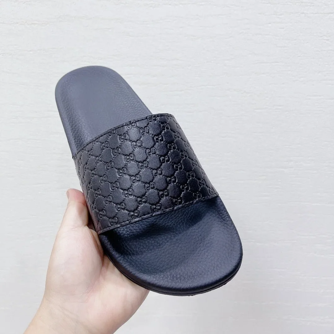 Gucci Embossed GG Slide Sandal Black for Women Gucci Embossed GG Slide Sandal Black for Women