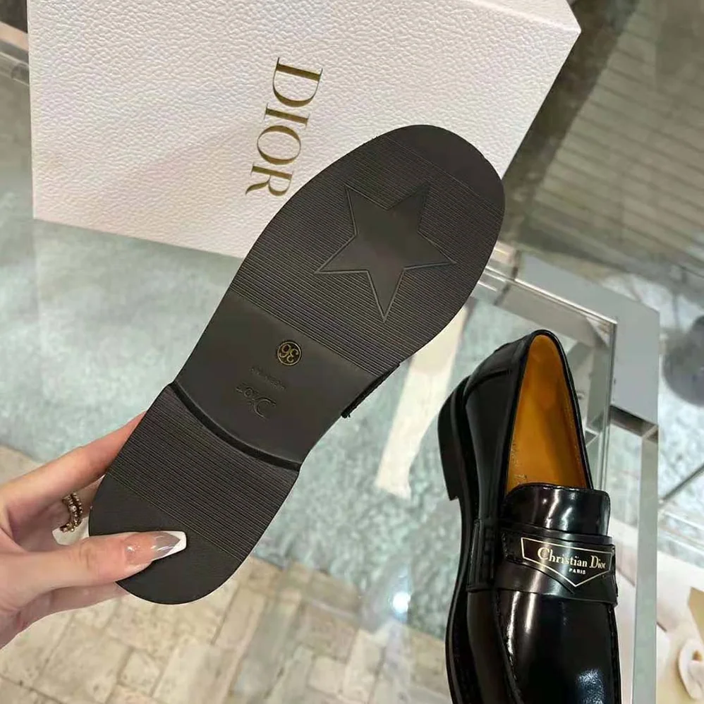 Dior Boy Loafer Black Brushed Calfskin for Women Dior Boy Loafer Black Brushed Calfskin for Women
