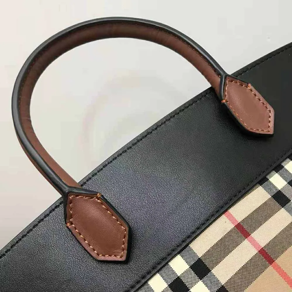 Burberry Small Vintage Check Society Top Handle Bag for Women