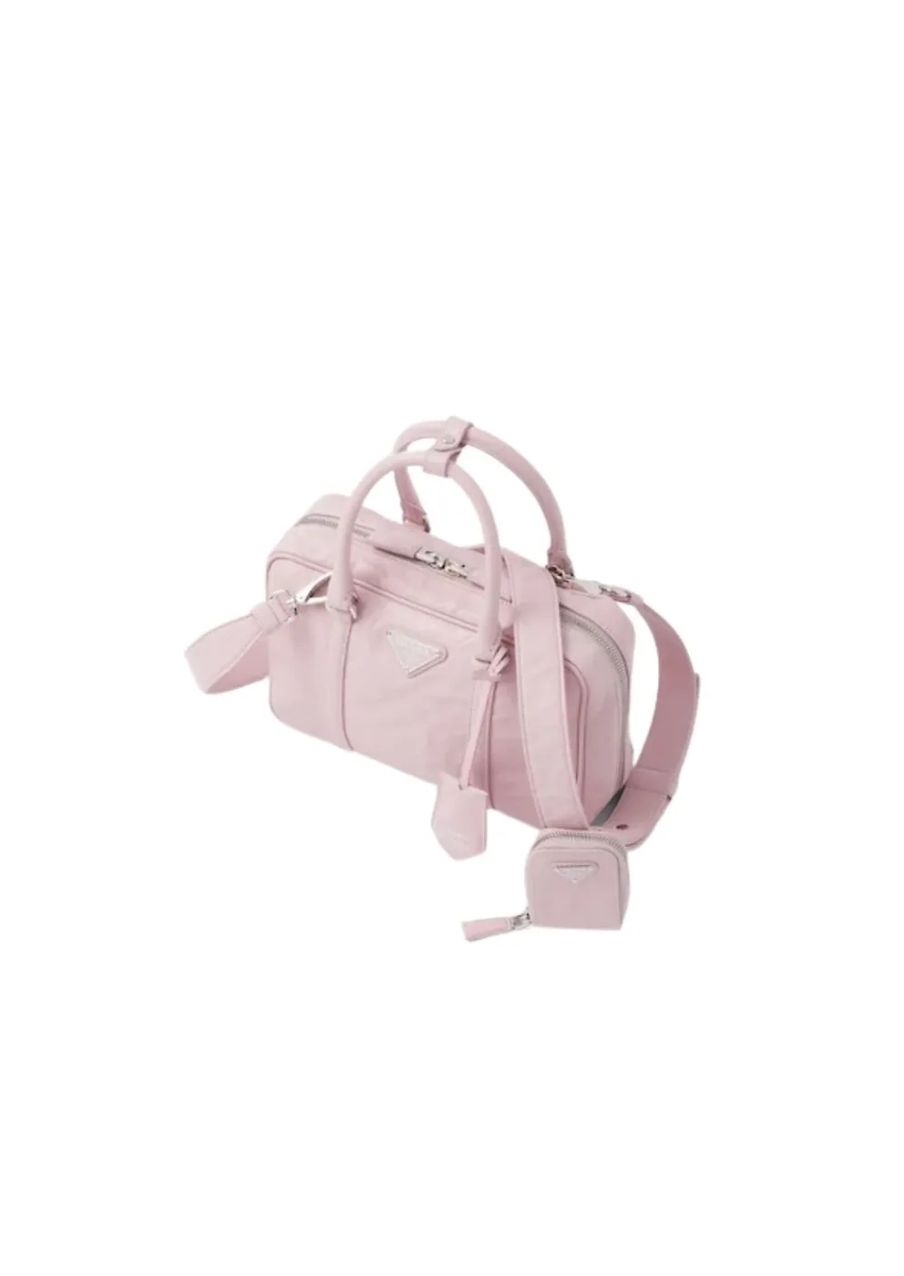 Medium Antique Nappa Top Handle Bag Pink 1BB092_UVL_F0E18_V_T2O Medium Antique Nappa Top Handle Bag Pink 1BB092_UVL_F0E18_V_T2O