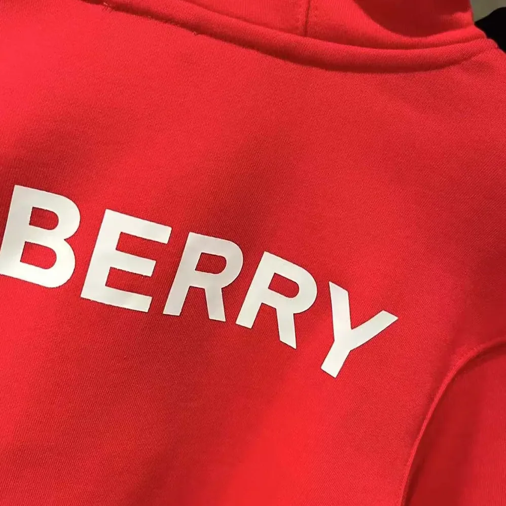 Burberry EKD Motif Cotton Sweatshirt for Men in Red