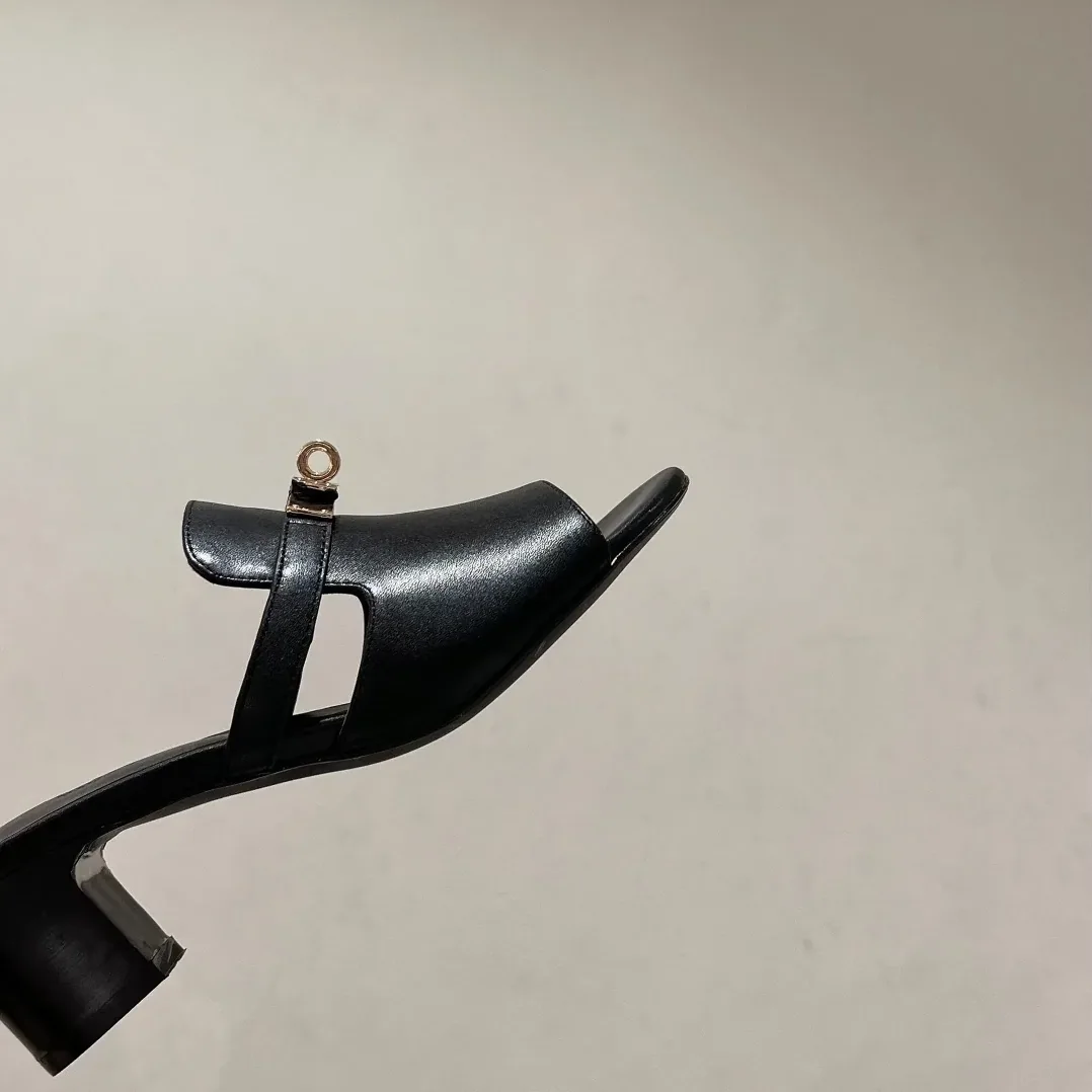 Hermes Candy Sandal Black Hermes Candy Sandal Black