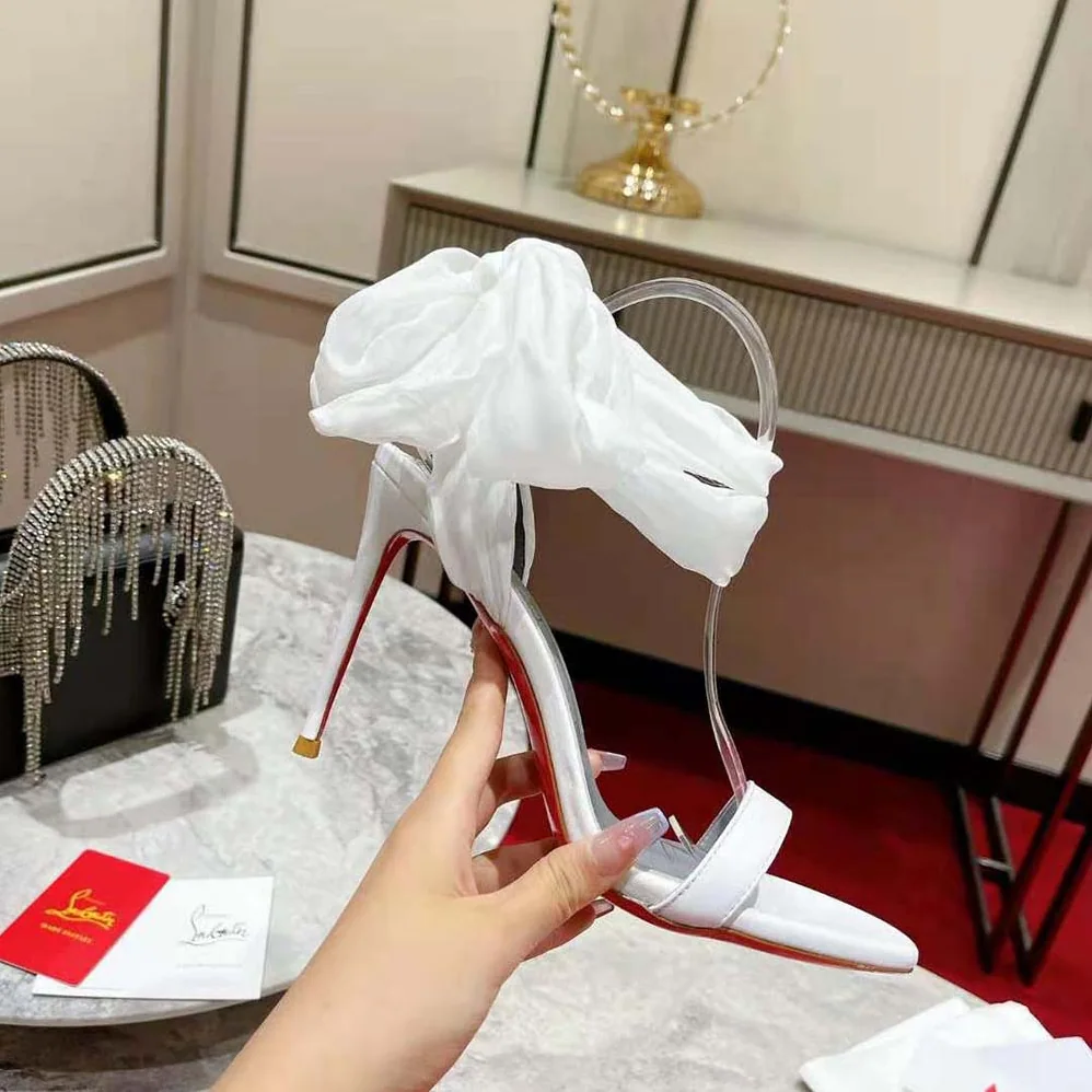 Christian Louboutin Sandale Du Désert 100 mm Heel Height for Women in White