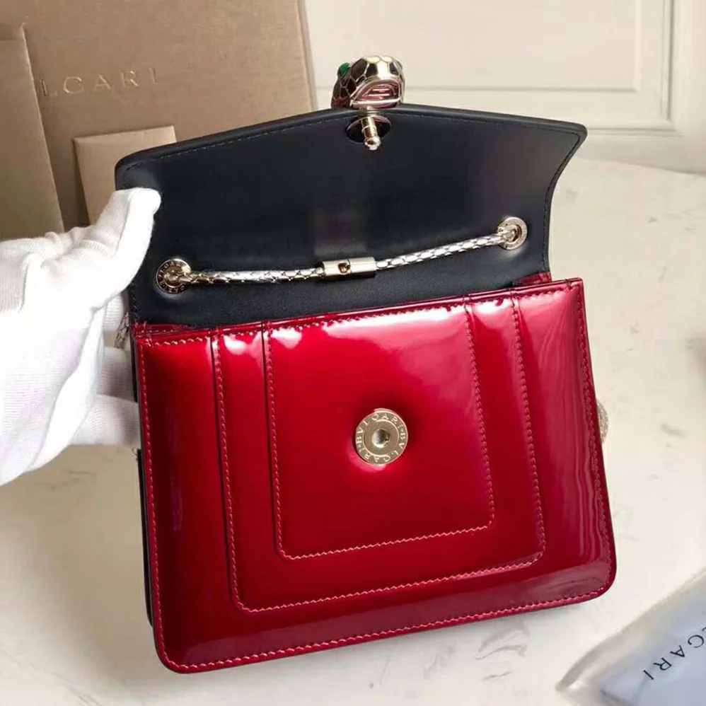 Bvlgari Serpenti Forever Flap Cover for Women in Red Bvlgari Serpenti Forever Flap Cover for Women in Red