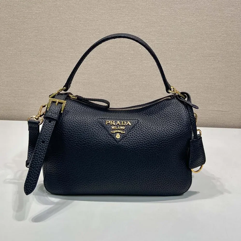 Prada Small Leather Bag for Women in Black Prada Small Leather Bag for Women in Black