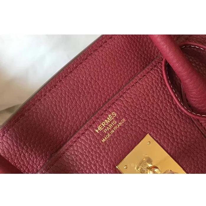 Hermes Birkin 30 Bag in Epsom Leather with Gold Hardware in Maroon Hermes Birkin 30 Bag in Epsom Leather with Gold Hardware in Maroon