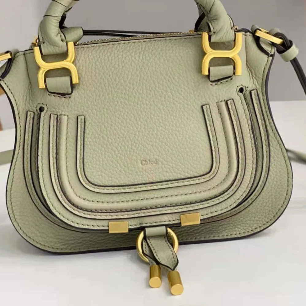 Chloe Marcie Mini Double Carry Bag for Women in Green