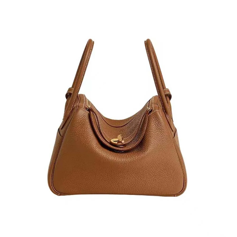 Hermes Lindy 26 in Clemence Leather for Women in Brown Hermes Lindy 26 in Clemence Leather for Women in Brown
