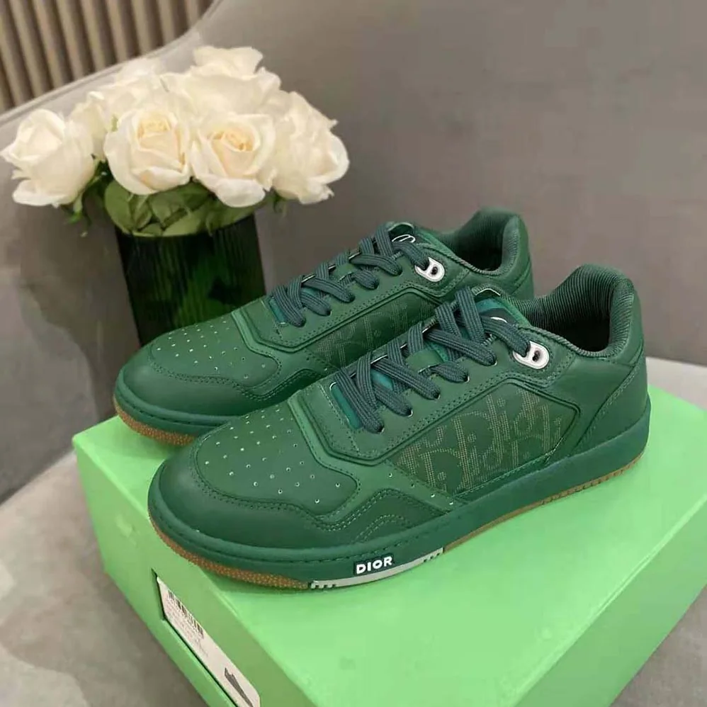 Dior World Tour B27 Low-Top Sneaker for Men in Green Dior World Tour B27 Low-Top Sneaker for Men in Green