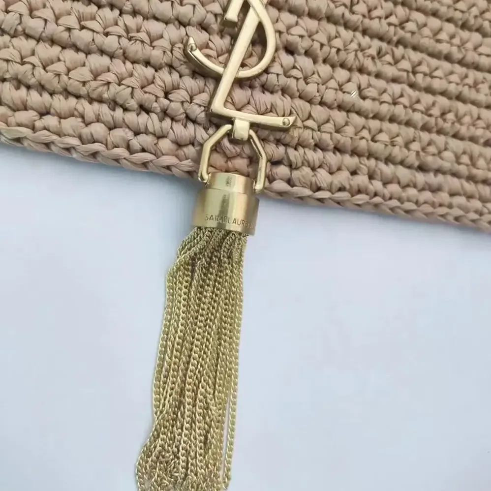 Saint Laurent YSL Kate 99 Tassel in Raffia for Women Saint Laurent YSL Kate 99 Tassel in Raffia for Women