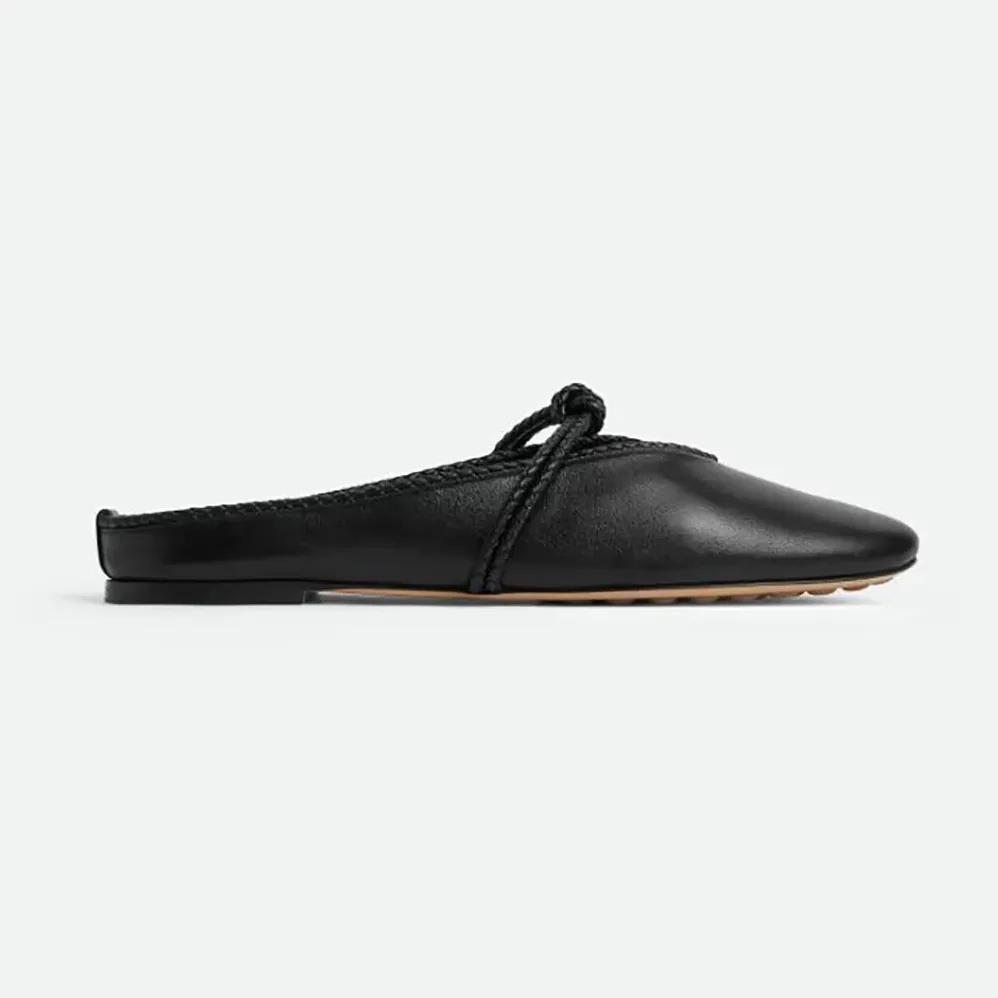 Bottega Veneta Rosa Mary-Jane Ballerina for Women in Black Bottega Veneta Rosa Mary-Jane Ballerina for Women in Black