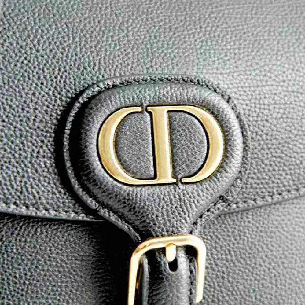Dior Medium Dior Bobby Bag Grained Calfskin with Whipstitched Seams for Women in Black Dior Medium Dior Bobby Bag Grained Calfskin with Whipstitched Seams for Women in Black
