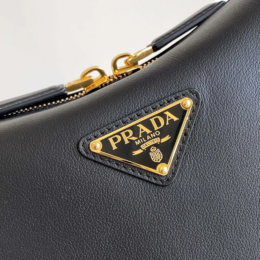 Prada Darling Medium Leather Shoulder Bag for Women in Black Prada Darling Medium Leather Shoulder Bag for Women in Black