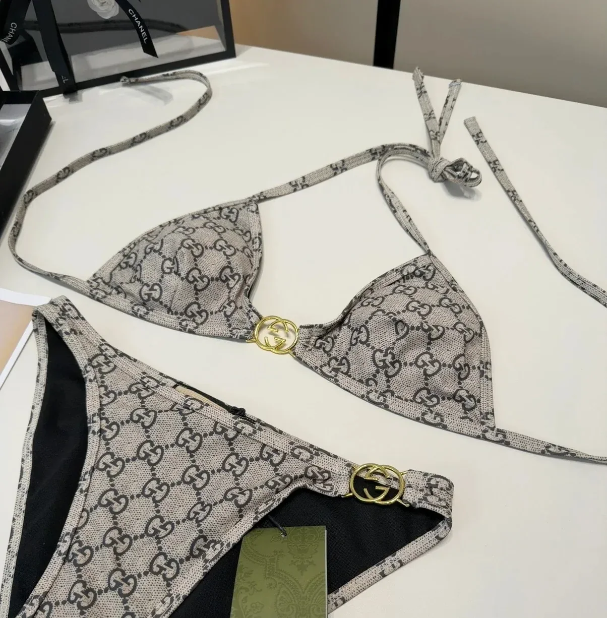 Gucci GG Bikini Beige in Ebony