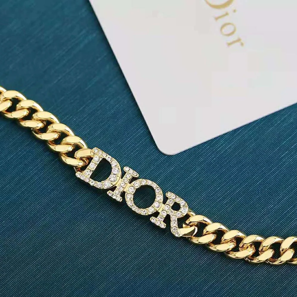 Dior Dio(r)evolution Bracelet Gold-Finish Metal and White Crystals for Women