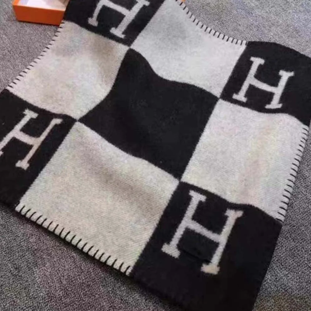 Hermes Avalon Pillow Large Model for Unisex in Black