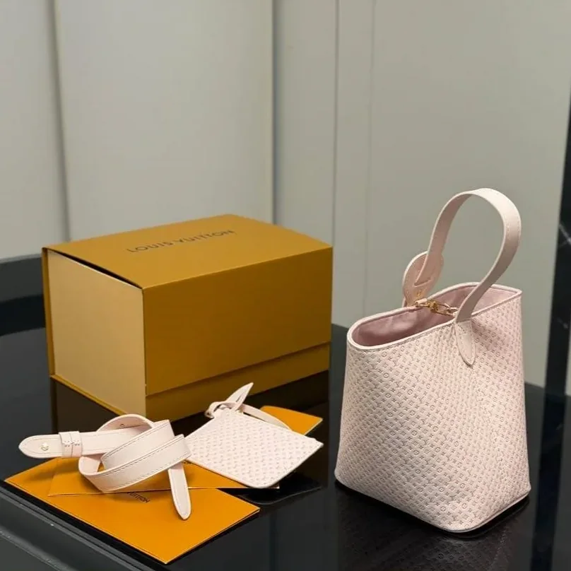 Louis Vuitton All In BB Bucket Shoulder Bag in Light Bliss Gold Hardware