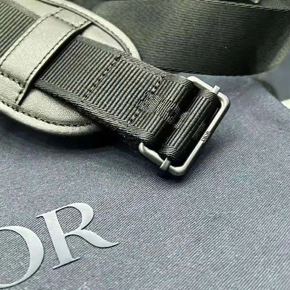 Dior Explorer Messenger Bag Black CD Diamond Mirage Ski Capsule Nylon for Men