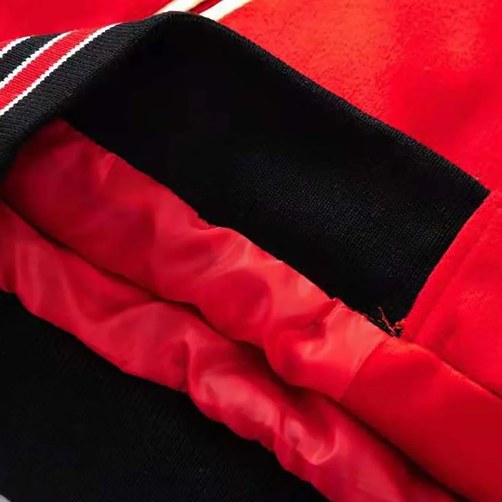 Celine Classic Teddy Jacket in Textured Wool for Women in Red