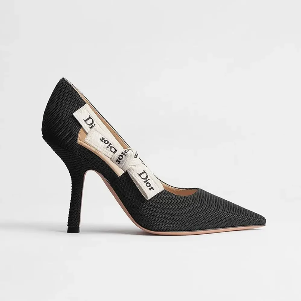 Dior J'Adior Pump Black Technical Fabric for Women Dior J'Adior Pump Black Technical Fabric for Women