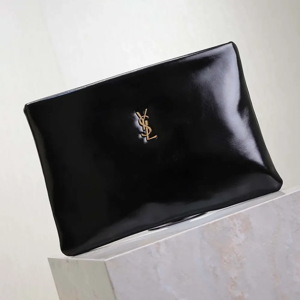 Saint Laurent YSL Calypso Large Pouch in Lambskin for Women Saint Laurent YSL Calypso Large Pouch in Lambskin for Women