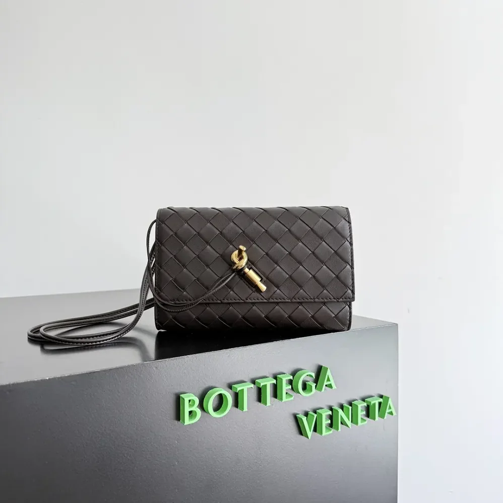 Bottega Veneta Andiamo Pouch for Women in Bordeaux Bottega Veneta Andiamo Pouch for Women in Bordeaux