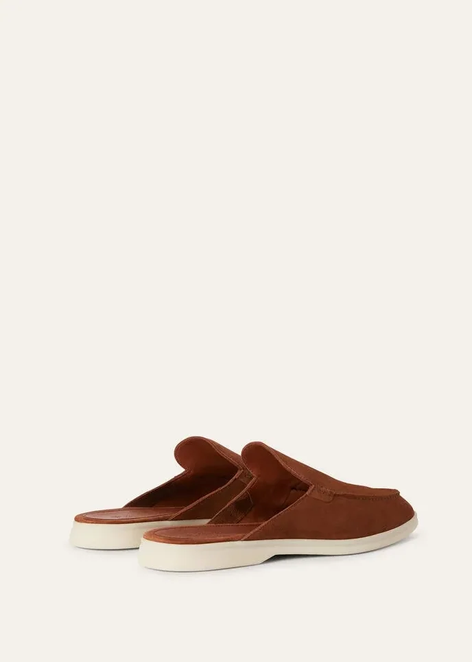 Loro Piana Babouche Walk Loafers Brown