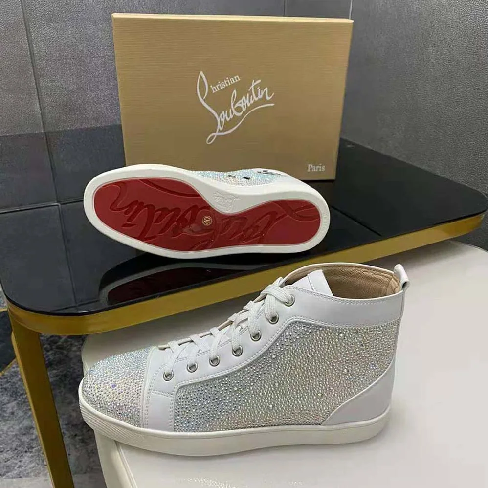 Christian Louboutin Louis Strass for Men in White