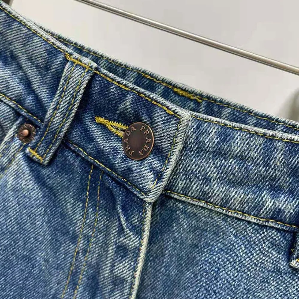 Prada Five-pocket Denim Jeans for Women in Navy
