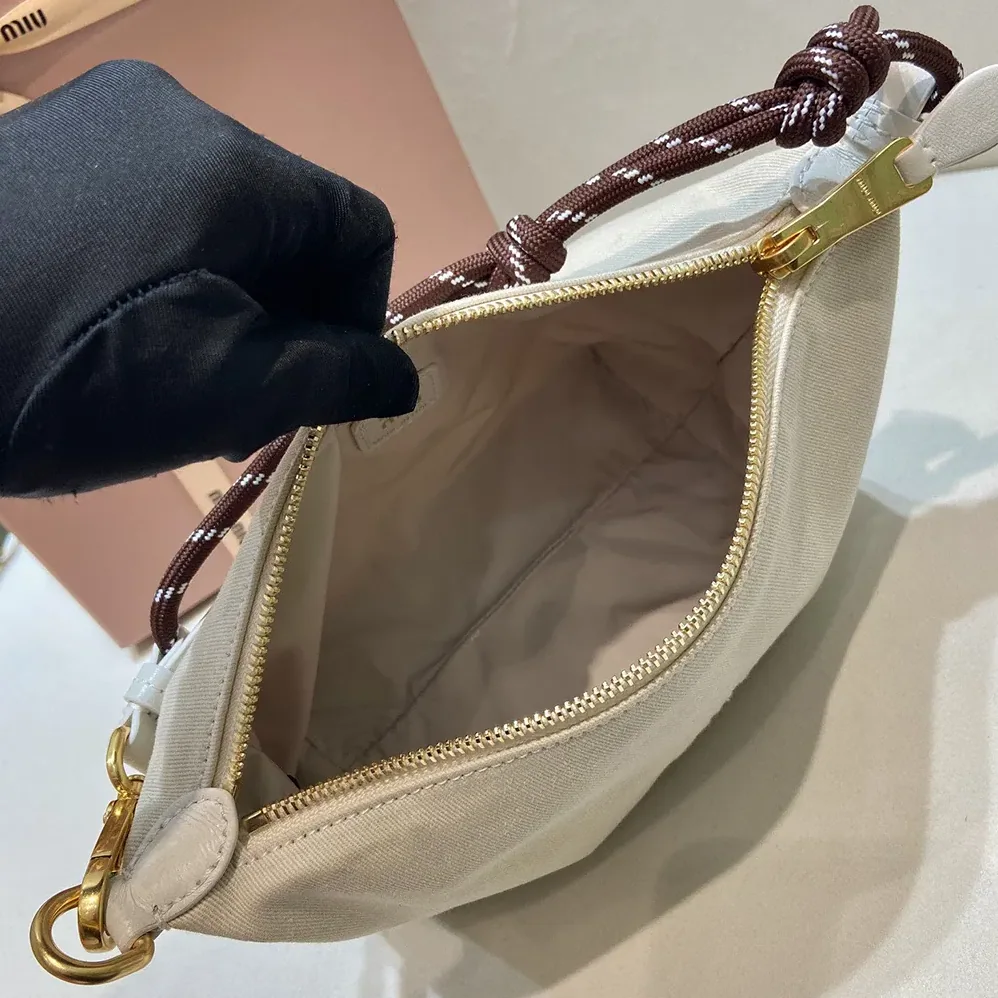 Miu Miu Gabardine Pouch for Women in White