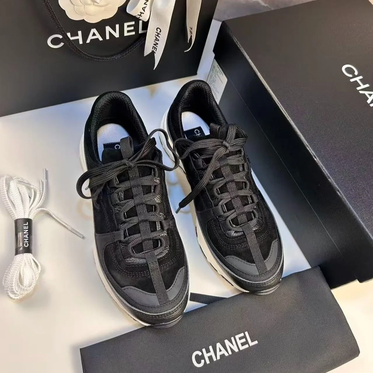 Chanel Trainers In Black
