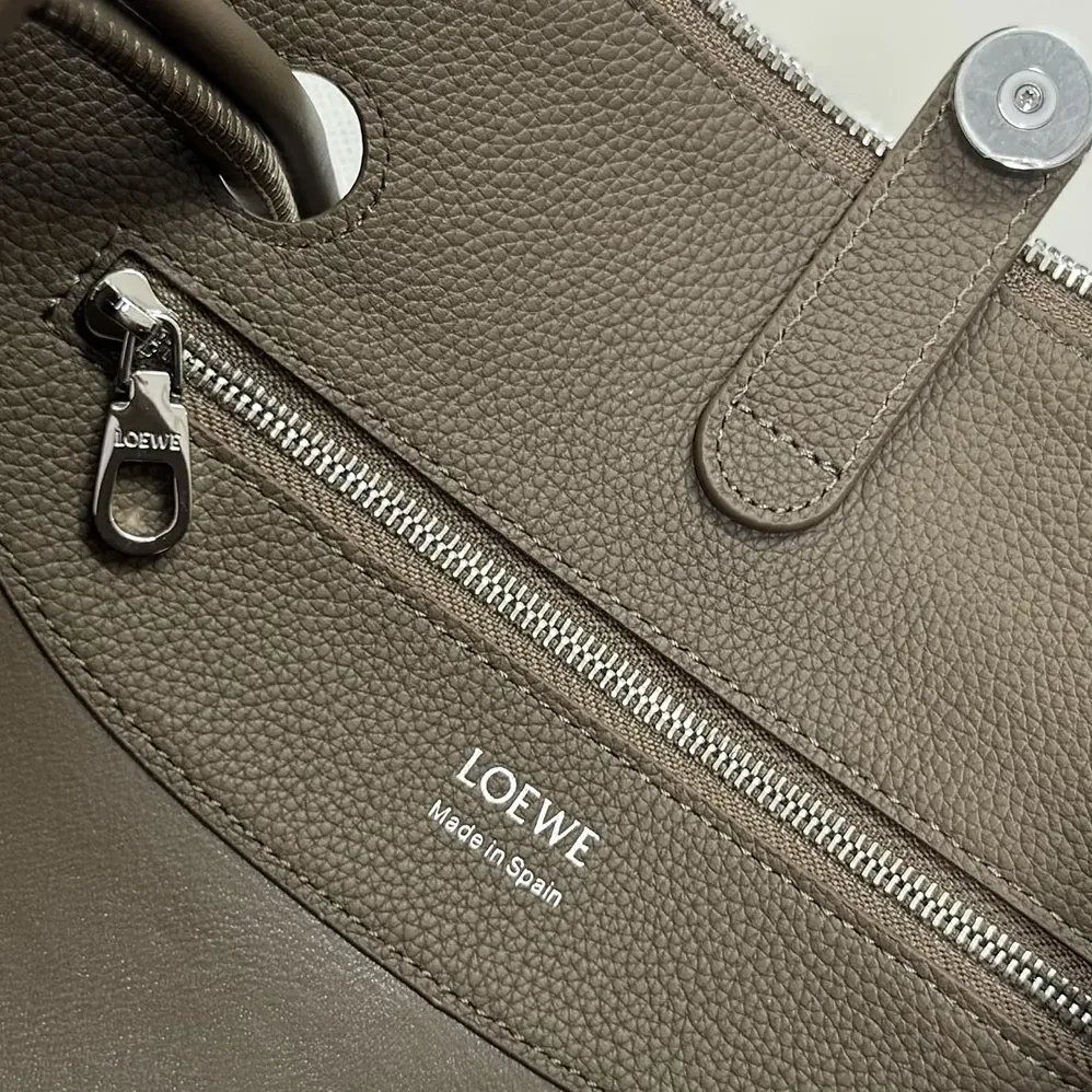 Loewe Small Madrid Bag in Supple Grained Calfskin for Women in Gray Loewe Small Madrid Bag in Supple Grained Calfskin for Women in Gray