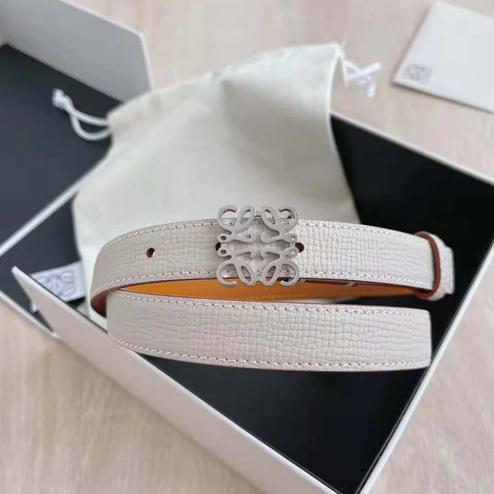 Loewe Anagram Belt in Pebble Grain Calfskin for Women Loewe Anagram Belt in Pebble Grain Calfskin for Women